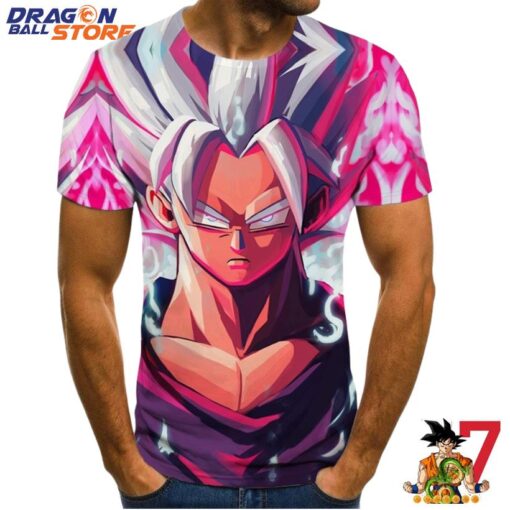 Dragon Ball T-Shirt - Dragon Ball Serious Pink Goku T-Shirt
