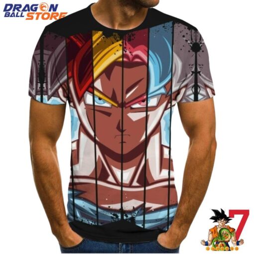 Dragon Ball T-Shirt - Dragon Ball Son Goku Different Faces T-Shirt