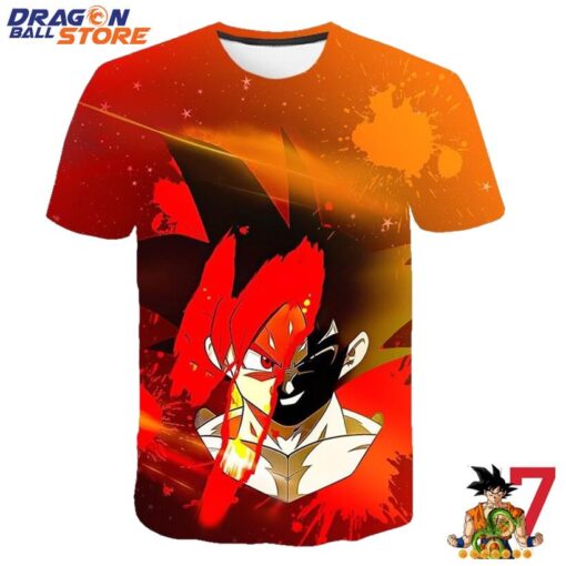 Dragon Ball T-Shirt - Dragon Ball Son Goku Smile Face Red T-Shirt