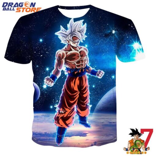 Dragon Ball T-Shirt - Dragon Ball Son Goku White Hair Skylight T-Shirt