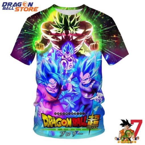 Dragon Ball T-Shirt - Dragon Ball Strongest Characters Powerful Colorful T-Shirt