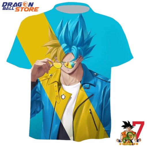 Dragon Ball T-Shirt - Dragon Ball Super Goku Super Saiyan Blue Cool T-Shirt