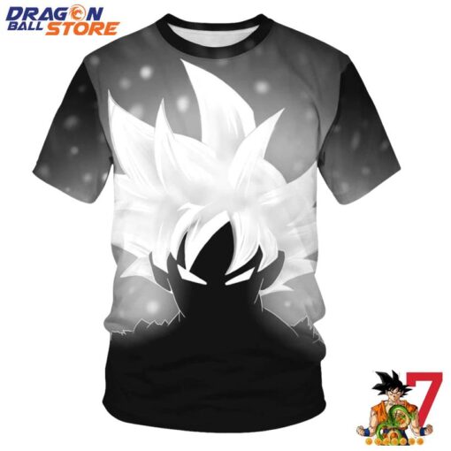 Dragon Ball T-Shirt - Dragon Ball Super Saiyan Goku Black And White T-Shirt