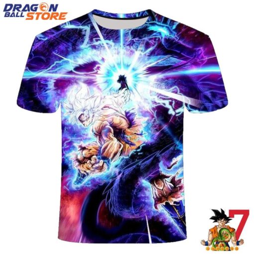 Dragon Ball T-Shirt - Dragon Ball Super Saiyan Goku White Hair Super Power T-Shirt
