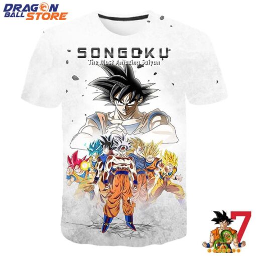 Dragon Ball T-Shirt - Dragon Ball The Most Amazing Saiyan Son Goku T-Shirt