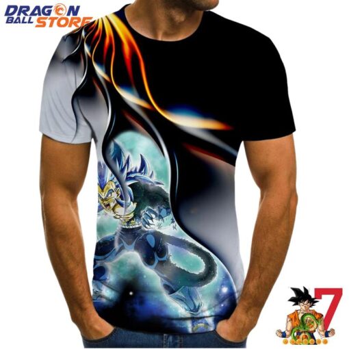 Dragon Ball T-Shirt - Dragon Ball Vegeta Blue Super Saiyan T-Shirt