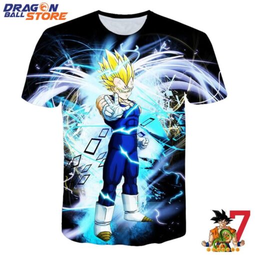 Dragon Ball T-Shirt - Dragon Ball Vegeta Super Saiyan Blue T-Shirt