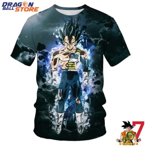 Dragon Ball T-Shirt - Dragon Ball Vegeta Super Saiyan Cool Power T-Shirt