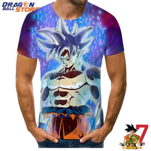 Dragon Ball T-Shirt - Dragon Ball Z Son Goku Blue Aura Powerful T-Shirt
