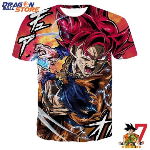 Dragon Ball T-Shirt - Dragon Ball Z Son Goku Red Ultra Instinct T-Shirt