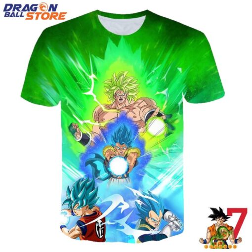 Dragon Ball T-Shirt - Dragon Ball Z Son Goku Vegeta Broly Super Saiyan Trio Cool T-Shirt
