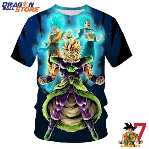 Dragon Ball T-Shirt - Dragon Ball Z Super Power Broly Son Goku And Vegeta T-Shirt