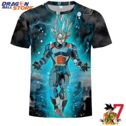 Dragon Ball T-Shirt - Dragon Ball Z Super Saiyan Vegeta Blue Hair T-Shirt