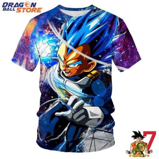 Dragon Ball T-Shirt - Dragon Ball Z Super Saiyan Vegeta Blue Power T-Shirt