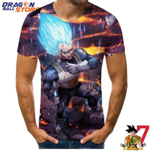Dragon Ball T-Shirt - Dragon Ball Z Vegeta Releasing His Powerful Technique T-Shirt