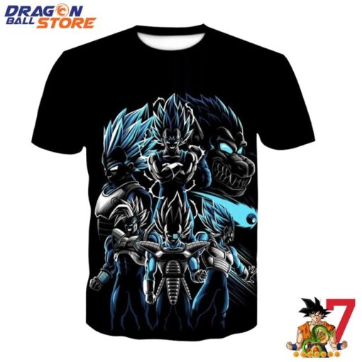 Dragon Ball T-Shirt - Prince Of Saiyans Vegeta Amazing Power Up DBZ T-Shirt