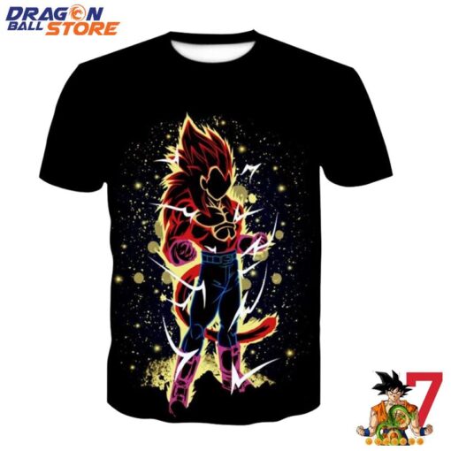 Dragon Ball T-Shirt - Son Goku Amazing Lightning Red Power Up T-Shirt