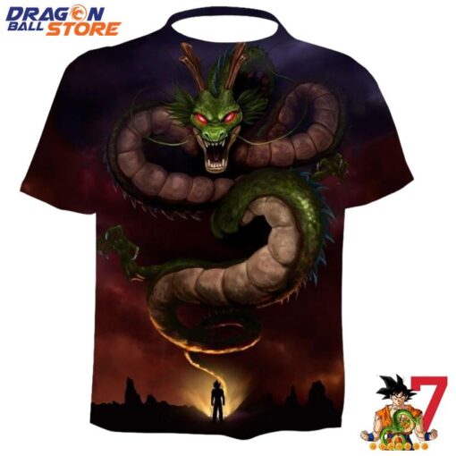 Dragon Ball T-Shirt - Son Goku Summon Magical Dragon Shenron Anorak T-Shirt