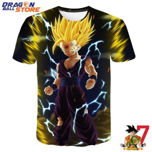 Dragon Ball T-Shirt - Teen Gohan Dragon Ball Full Tilt Super Saiyan 2 T-Shirt