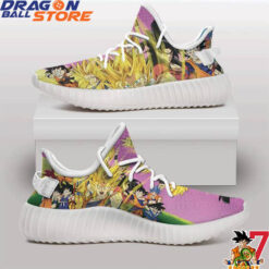 Dragon Ball Yeezy - All Son Gokus Super Saiyan Transformations Yeezy Boost