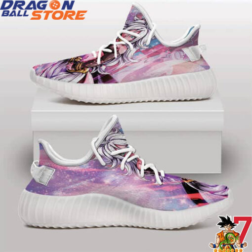 Dragon Ball Yeezy - Dragon Ball Legends Beautiful Android 2 Pink Yeezy Shoes