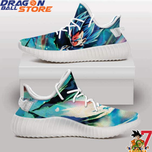 Dragon Ball Yeezy - Dragon Ball Legends Vegeta Super Saiyan Blue Yeezy Shoes