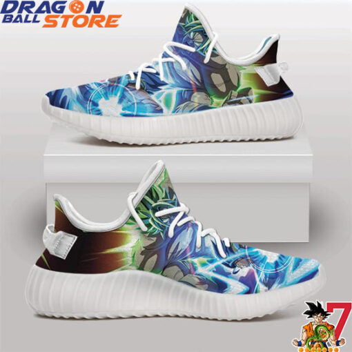 Dragon Ball Yeezy - Dragon Ball Super Broly Vs Gogeta Vibrant Yeezy Shoes