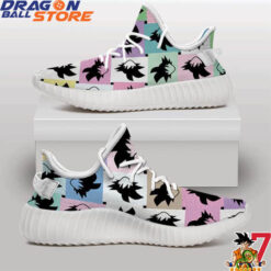 Dragon Ball Yeezy - Dragon Ball Z Goku Colorful Crossweave Pattern Yeezy Boost