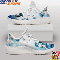 Dragon Ball Yeezy - Dragon Ball Z Goku Energy Spirit Bomb White Yeezy Shoes