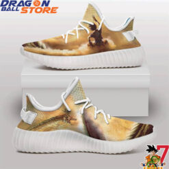 Dragon Ball Yeezy - Gokus Flying Nimbus And Shenron Vintage Art Yeezy Shoes