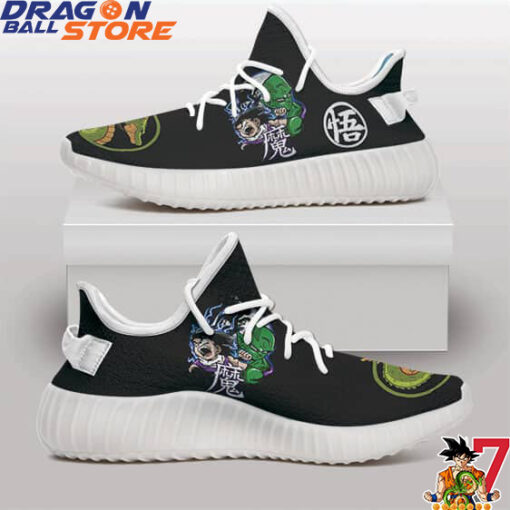 Dragon Ball Yeezy - Great Ape Vs Kid Gohan Piccolo Shenron Black Yeezy Shoes