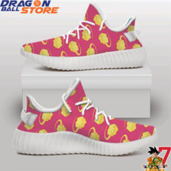 Dragon Ball Yeezy - Son Gokus Flying Nimbus Pattern Unique Yeezy Shoes