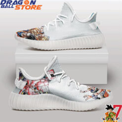 Dragon Ball Yeezy - Super Saiyan Goku Goten Gohan Vs Majin Buu Yeezy Shoes