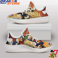 Dragon Ball Yeezy - Super Saiyan Goku Vegeta And Gohan With Buu Yeezy Boost