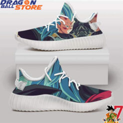 Dragon Ball Yeezy - Vegeta Super Saiyan 4 Blue Cool Fan Art Yeezy Boost