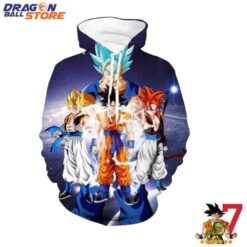 Anime Hoodie Dragon Ball All Goku Saiyan Hoodie