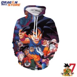 Dragon Ball Gt Hoodie Bulma Yamcha Angry Kid Goku Hoodie