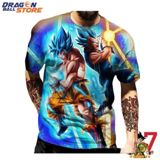 Dragon Ball Gt T-Shirt Goku And Vegeta Kamehameha