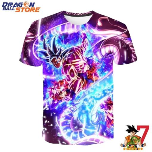 Dragon Ball Super Goku Ultra Instinct T Shirt With Dragon