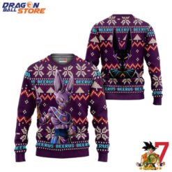 Dragon Ball Ugly Sweater Beerus Anime Dragon Ball Xmas Gifts 1K98