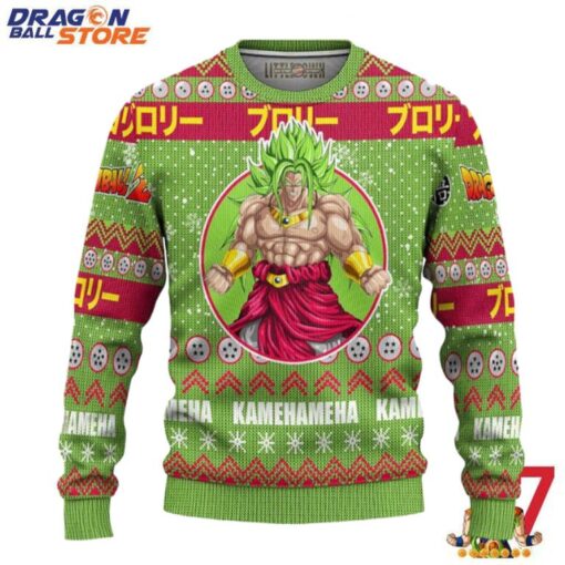 Dragon Ball Ugly Sweater Broly Anime Dragon Ball Z