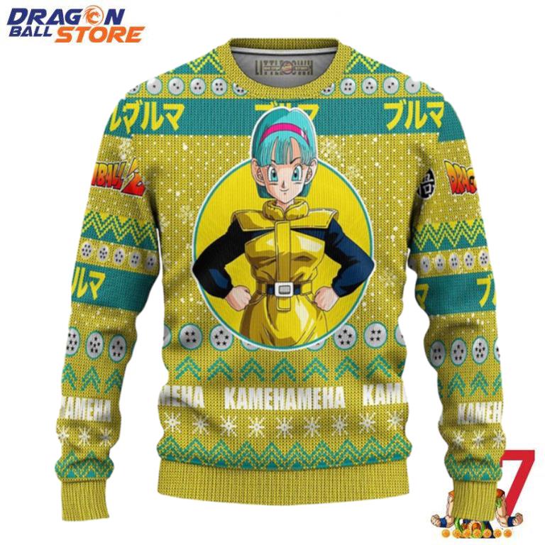 Dragon Ball Ugly Sweater Bulma Anime Dragon Ball Z