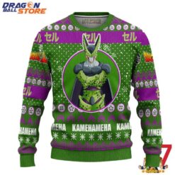 Dragon Ball Ugly Sweater Cell And 3D Hoodie Dragon Ball Z Xmas Gift