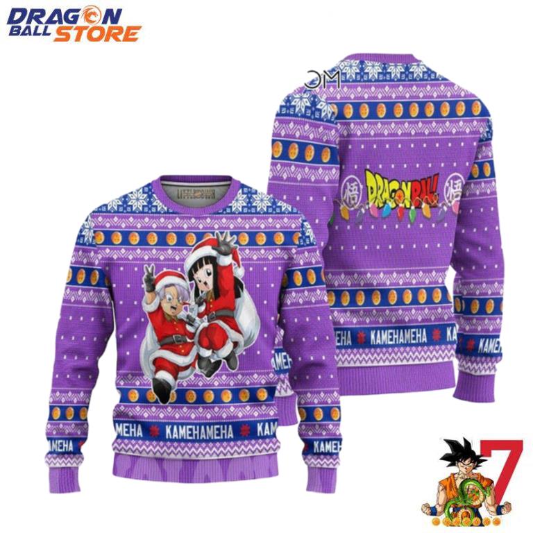 Dragon Ball Ugly Sweater Christmas Holiday Trunks And Mai Dragon Ball Anime