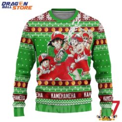 Dragon Ball Ugly Sweater Dragon Ball Z Anime Christmas Party