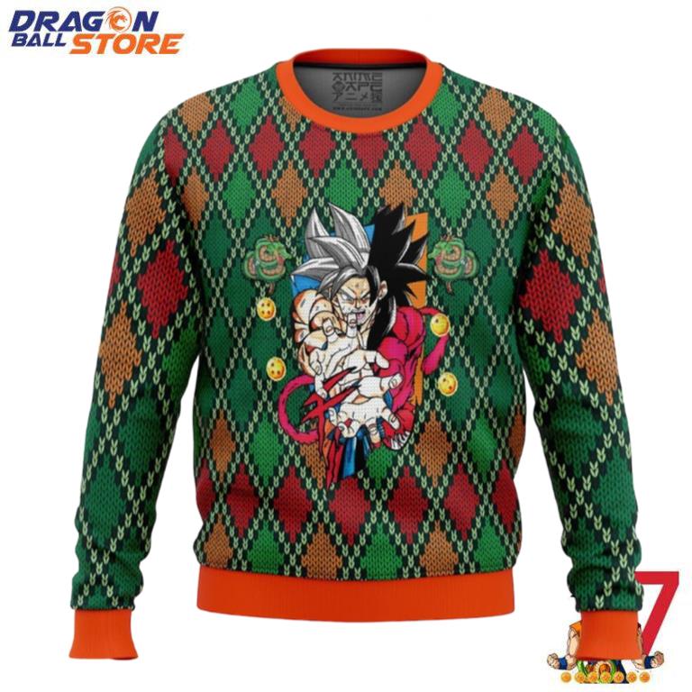 Dragon Ball Ugly Sweater Dragon Ball Z Ssj4 Goku