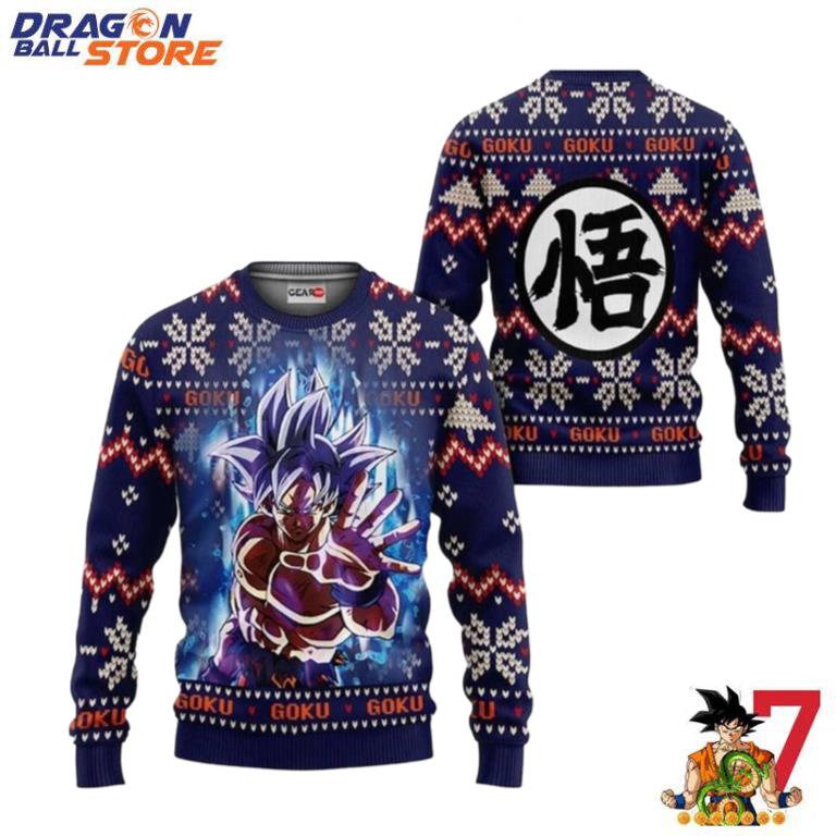 Dragon Ball Ugly Sweater Goku Ultra Instinct And 3D Hoodie Custom Dragon Ball