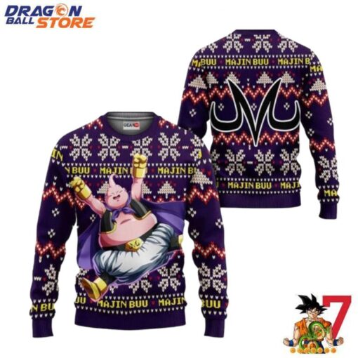 Dragon Ball Ugly Sweater Majin Buu And 3D Hoodie Custom Dragon Ball