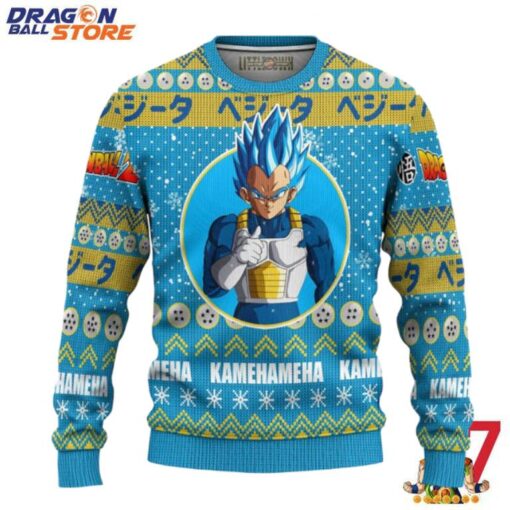Dragon Ball Ugly Sweater Vegeta And 3D Hoodie Dragon Ball Z Xmas Gift