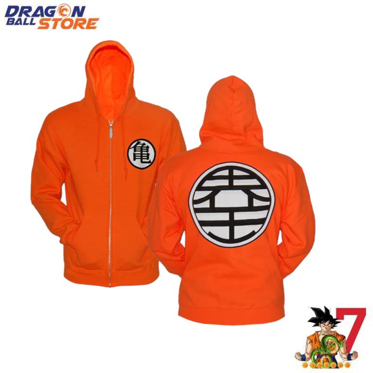 Dragon Ball Z Hoodie Orange Kame Symbol Hoodie